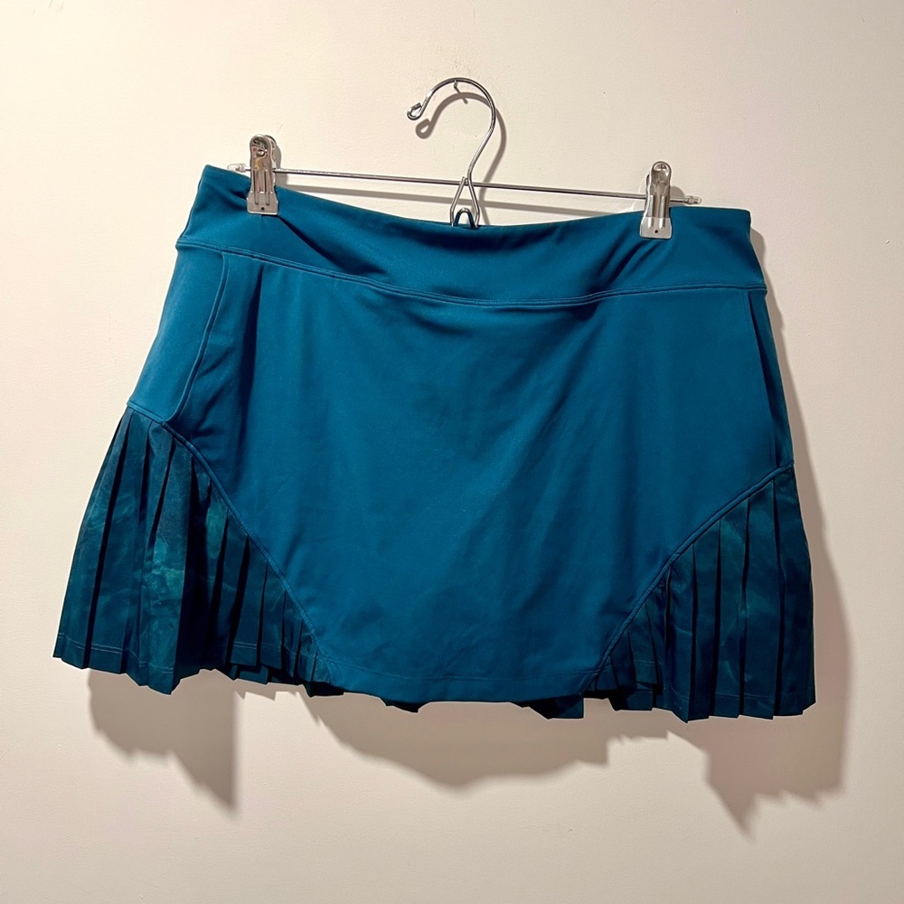 Under Armour Blue Mini Skirt with Shorts and Pleats